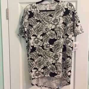 Black & white LuLaRoe Irma XXS